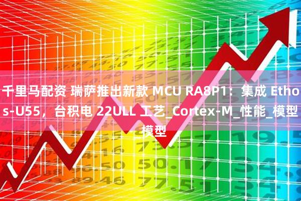 千里马配资 瑞萨推出新款 MCU RA8P1：集成 Ethos-U55，台积电 22ULL 工艺_Cortex-M_性能_模型